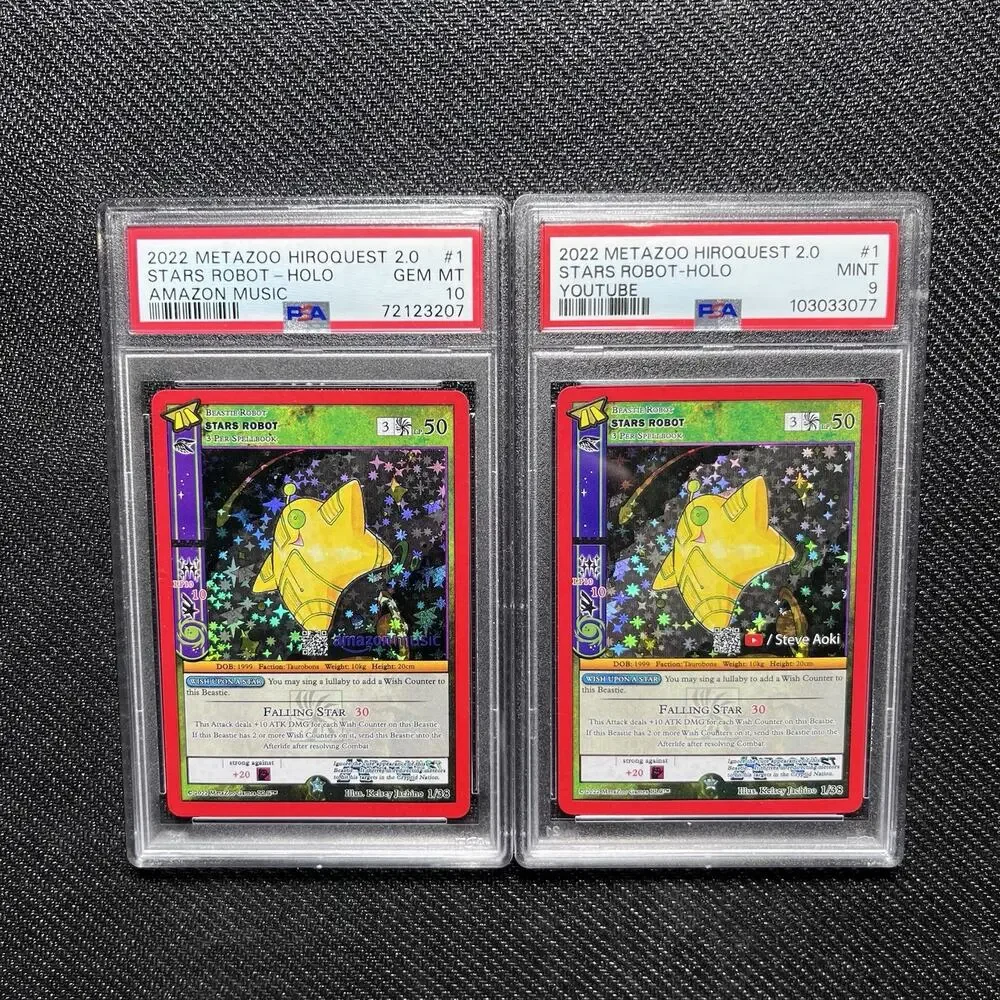 Metazoo Stars Robot Hiroquest PSA 10 Gem Mint + 9 Mint Lot Full Holo Mini Set